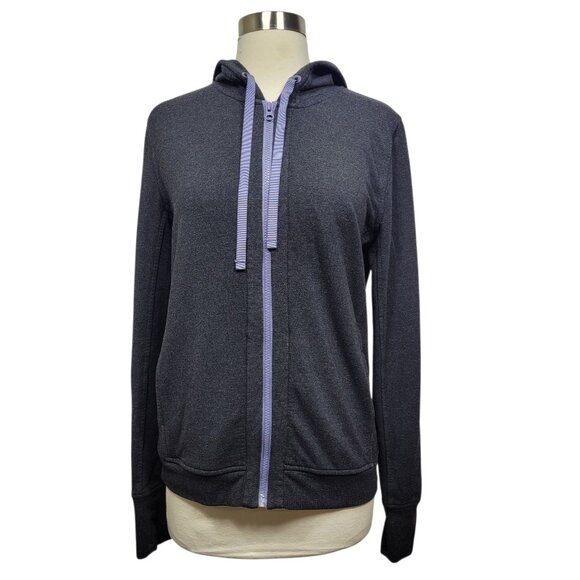 Victoria’s Secret Sport Gray Zip Up Hoodie Sweatshirt Small Women’s Activewear - Picture 1 of 8